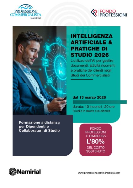 INTELLIGENZA ARTIFICIALE & PRATICHE DI STUDIO 2026