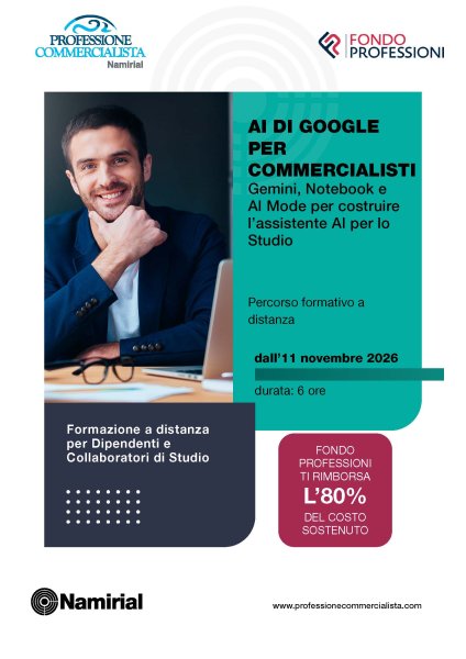 AI DI GOOGLE PER COMMERCIALISTI