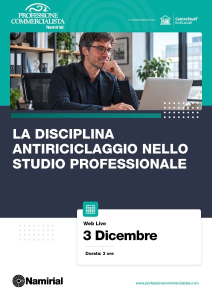 LA DISCIPLINA ANTIRICICLAGGIO NEGLI STUDI PROFESSIONALI