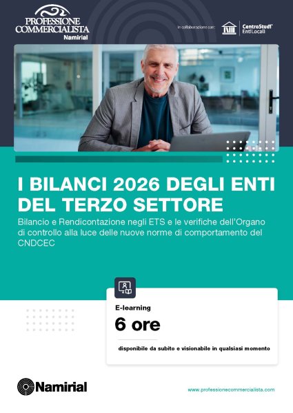 I BILANCI 2026 DEGLI ENTI DEL TERZO SETTORE