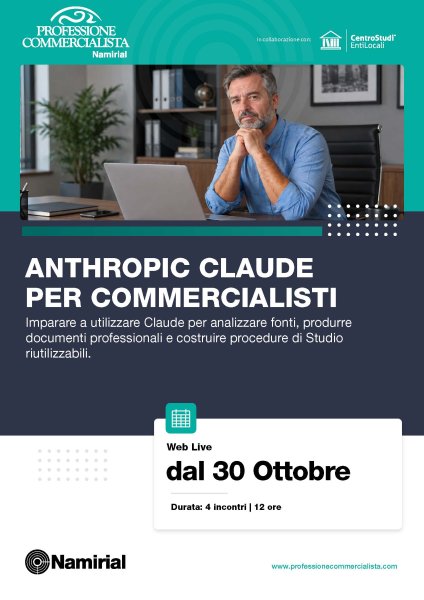 ANTHROPIC CLAUDE PER COMMERCIALISTI