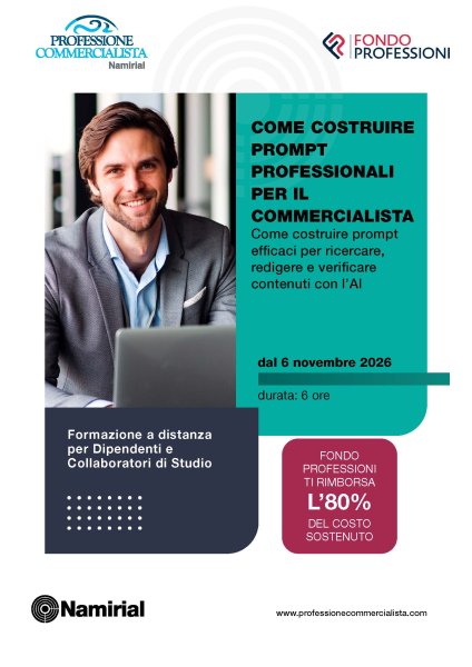 COME COSTRUIRE PROMPT PROFESSIONALI PER IL COMMERCIALISTA