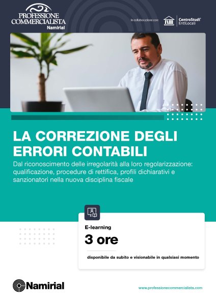 LA CORREZIONE DEGLI ERRORI CONTABILI