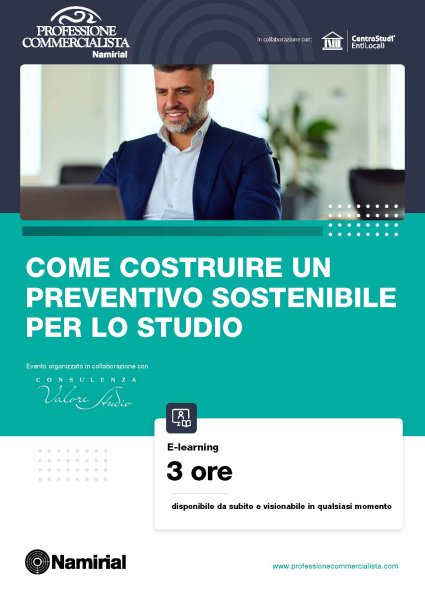 COME COSTRUIRE UN PREVENTIVO SOSTENIBILE PER LO STUDIO