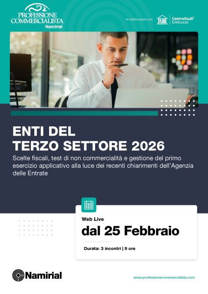 ENTI DEL TERZO SETTORE 2026