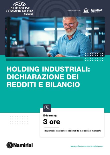 HOLDING INDUSTRIALI: DICHIARAZIONE DEI REDDITI E BILANCIO