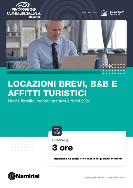 LOCAZIONI BREVI, B&B E AFFITTI TURISTICI