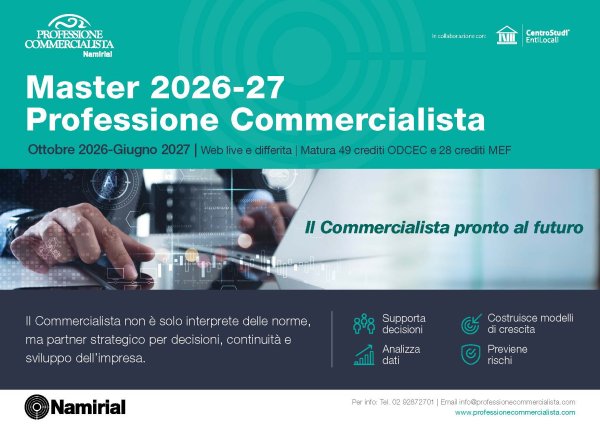 MASTER 2026-27 PROFESSIONE COMMERCIALISTA