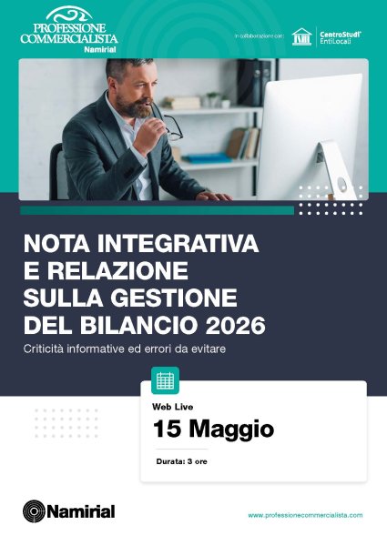 NOTA INTEGRATIVA E RELAZIONE SULLA GESTIONE DEL BILANCIO 2026