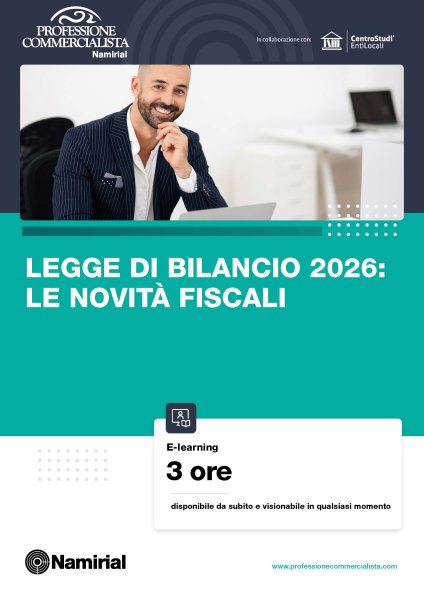 LEGGE DI BILANCIO 2026: LE NOVITA’ FISCALI