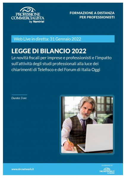 LEGGE DI BILANCIO 2022
