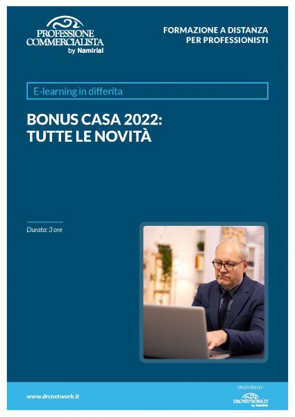 BONUS CASA 2022: TUTTE LE NOVITA’