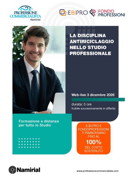 LA DISCIPLINA ANTIRICICLAGGIO NEGLI STUDI PROFESSIONALI