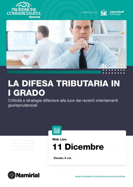 LA DIFESA TRIBUTARIA IN I GRADO