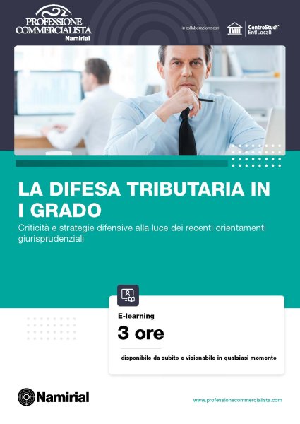 LA DIFESA TRIBUTARIA IN I GRADO