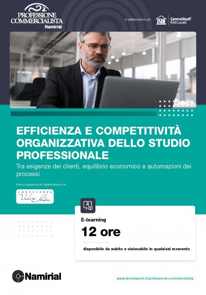 EFFICIENZA E COMPETITIVITA’ ORGANIZZATIVA DELLO STUDIO PROFESSIONALE