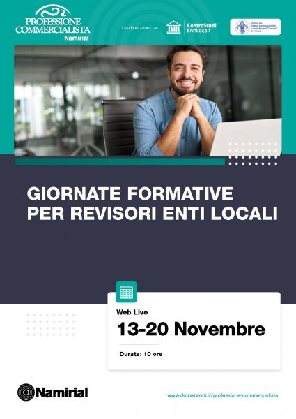 GIORNATE FORMATIVE PER REVISORI ENTI LOCALI