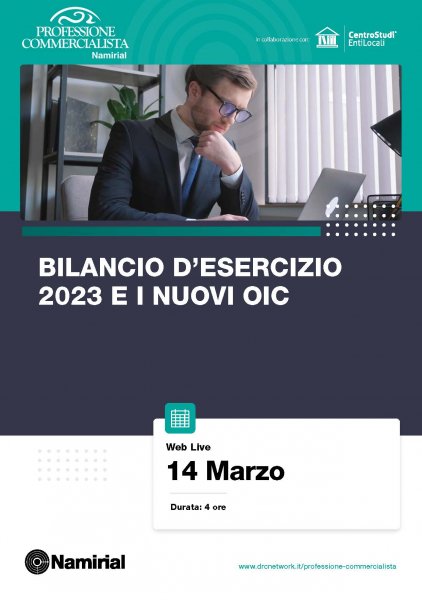 BILANCIO D’ESERCIZIO 2023 E I NUOVI OIC