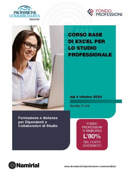 CORSO BASE DI EXCEL PER LO STUDIO PROFESSIONALE