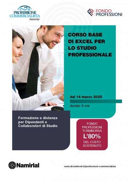 CORSO BASE DI EXCEL PER LO STUDIO PROFESSIONALE