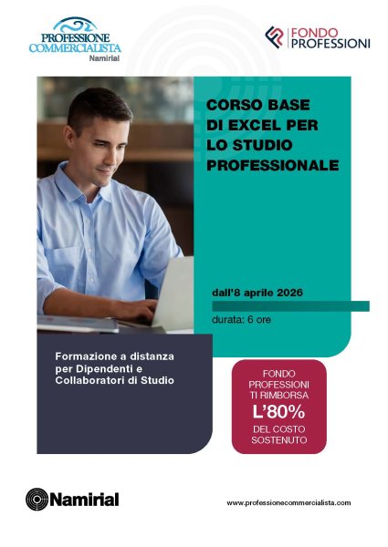 CORSO BASE DI EXCEL PER LO STUDIO PROFESSIONALE