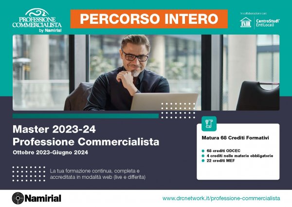 MASTER 2023-24 PROFESSIONE COMMERCIALISTA - PERCORSO INTERO