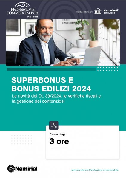 SUPERBONUS E BONUS EDILIZI 2024