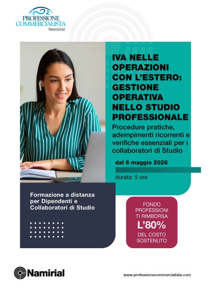 IVA NELLE OPERAZIONI CON L’ESTERO: GESTIONE OPERATIVA NELLO STUDIO PROFESSIONALE