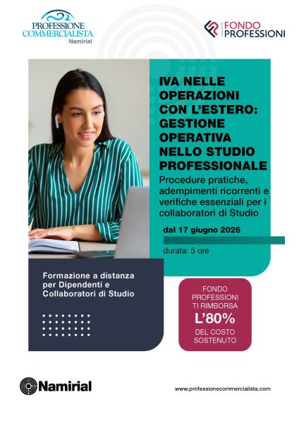 IVA NELLE OPERAZIONI CON L’ESTERO: GESTIONE OPERATIVA NELLO STUDIO PROFESSIONALE