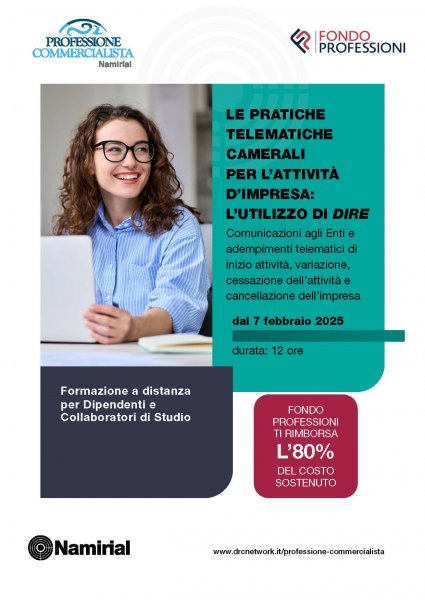 LE PRATICHE TELEMATICHE CAMERALI PER L’ATTIVITÀ D’IMPRESA: L’UTILIZZO DI DIRE