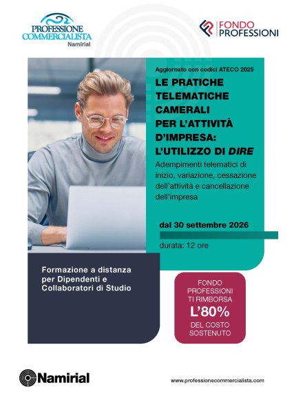 LE PRATICHE TELEMATICHE CAMERALI PER L’ATTIVITÀ D’IMPRESA: L’UTILIZZO DI DIRE