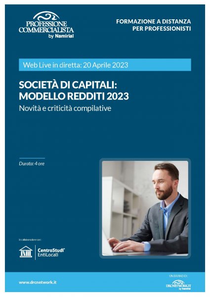 SOCIETA’ DI CAPITALI: MODELLO REDDITI 2023
