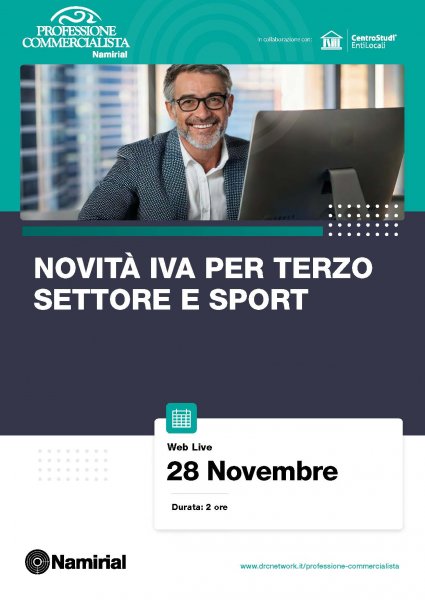 NOVITÀ IVA PER TERZO SETTORE E SPORT