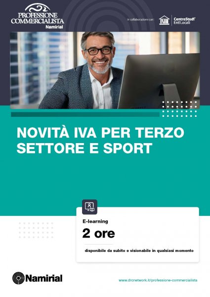 NOVITÀ IVA PER TERZO SETTORE E SPORT