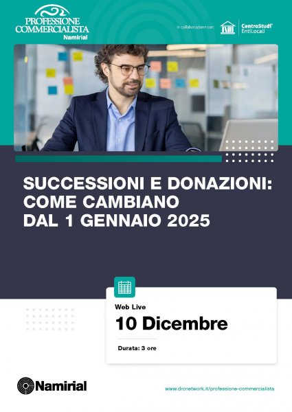 SUCCESSIONI E DONAZIONI: COME CAMBIANO DAL 1 GENNAIO 2025