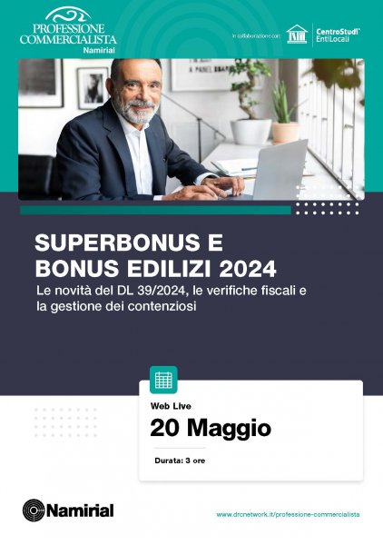 SUPERBONUS E BONUS EDILIZI 2024