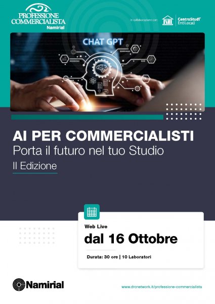 AI PER COMMERCIALISTI – porta il futuro nel tuo Studio – II edizione