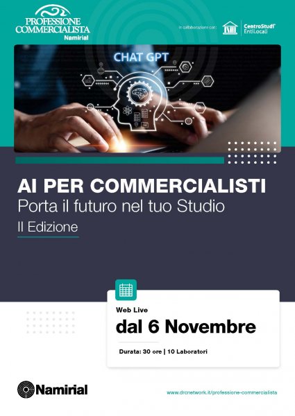 AI PER COMMERCIALISTI – porta il futuro nel tuo Studio – II edizione