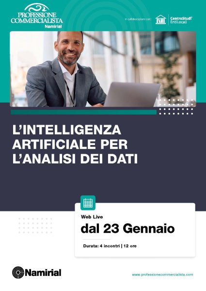 L’INTELLIGENZA ARTIFICIALE PER L’ANALISI DEI DATI