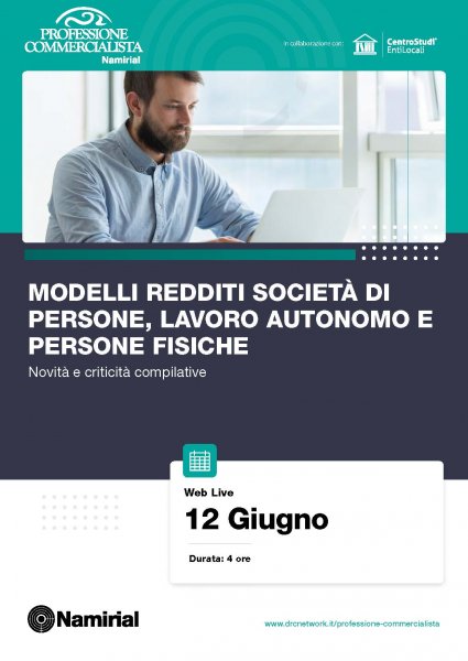MODELLI REDDITI SOCIETA’ DI PERSONE, LAVORO AUTONOMO E PERSONE FISICHE