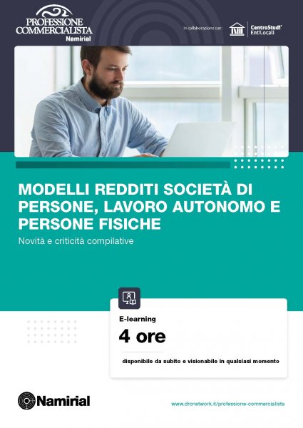 MODELLI REDDITI SOCIETA’ DI PERSONE, LAVORO AUTONOMO E PERSONE FISICHE