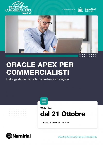 ORACLE APEX PER COMMERCIALISTI