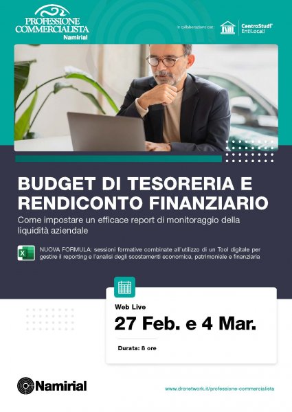 BUDGET DI TESORERIA E RENDICONTO FINANZIARIO