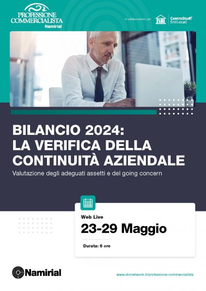 BILANCIO 2024: LA VERIFICA DELLA CONTINUITA’ AZIENDALE
