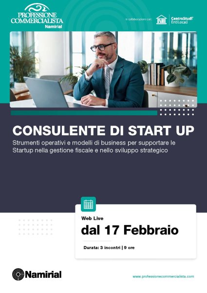 CONSULENTE DI START UP