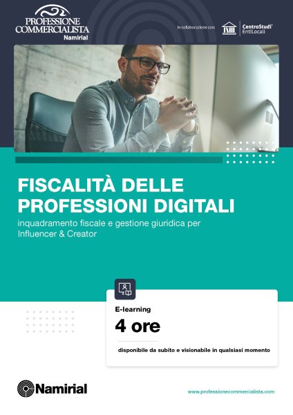 FISCALITA’ DELLE PROFESSIONI DIGITALI