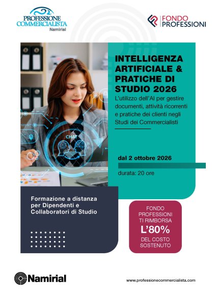 INTELLIGENZA ARTIFICIALE & PRATICHE DI STUDIO 2026