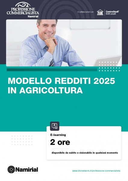 MODELLO REDDITI 2025 IN AGRICOLTURA