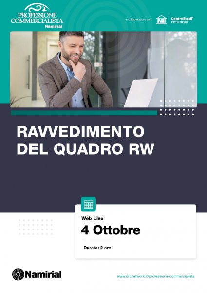 RAVVEDIMENTO DEL QUADRO RW