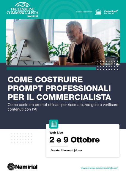 COME COSTRUIRE PROMPT PROFESSIONALI PER IL COMMERCIALISTA